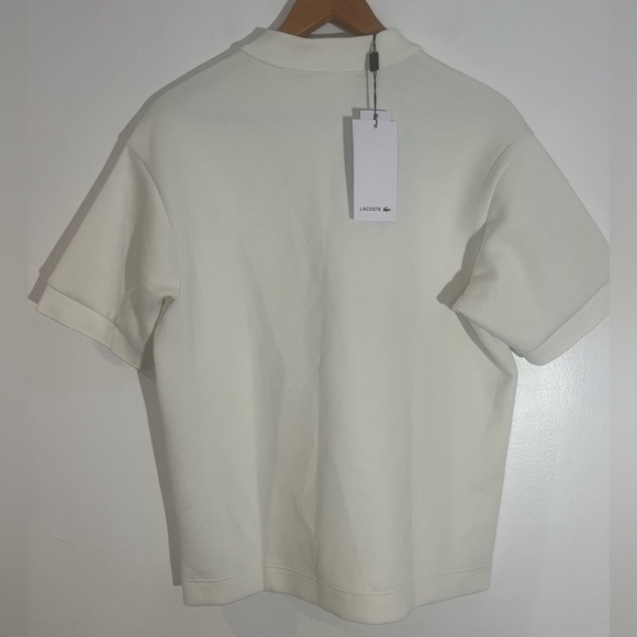 LACOSTE WOMEN'S COTTON PIQUÉ OVERSIZED POLO - Picture 3 of 10